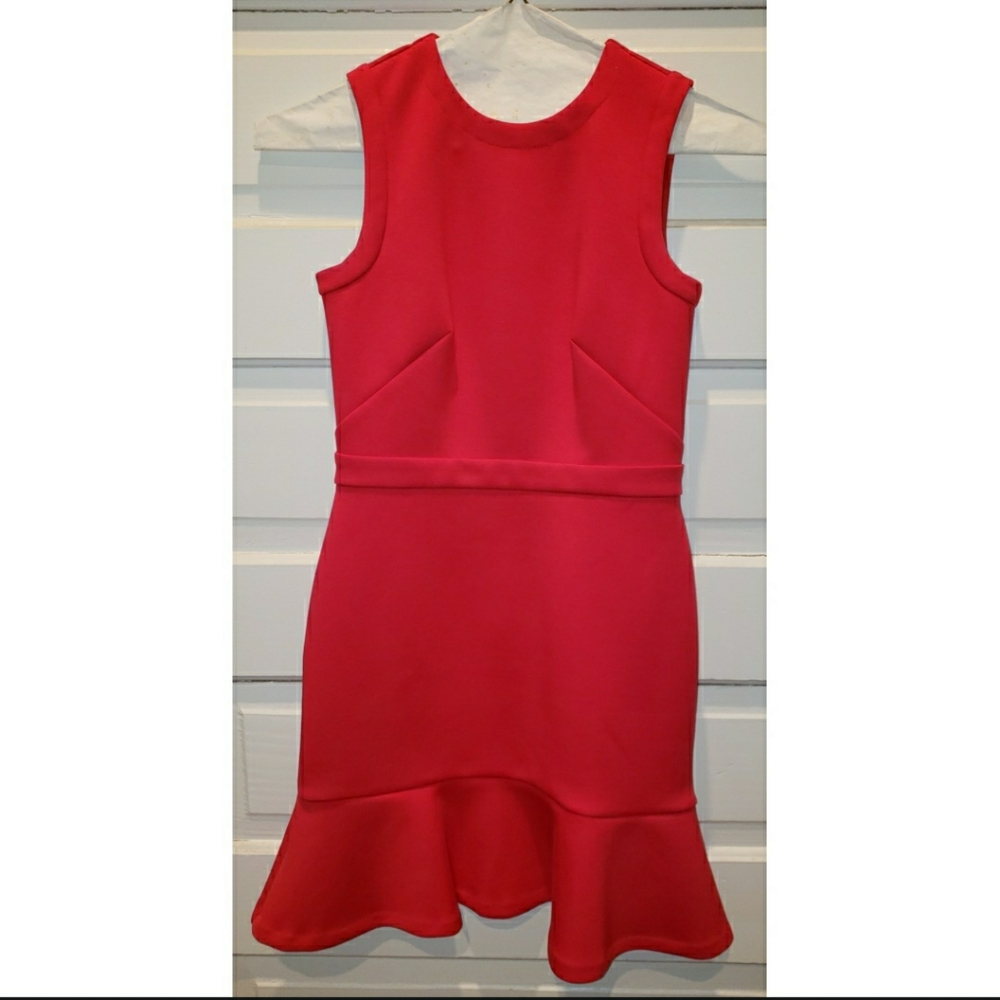 Ann Taylor Loft pink peplum dress 00